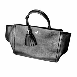 KATE SPADE NEW YORK Crossbody Satchel Bag with Foldable Handles Tassel Purse
